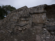 Palace of the Cylinders at Xcalumkin Ruins - xcalumkin mayan ruins,xcalumkin mayan temple,mayan temple pictures,mayan ruins photos